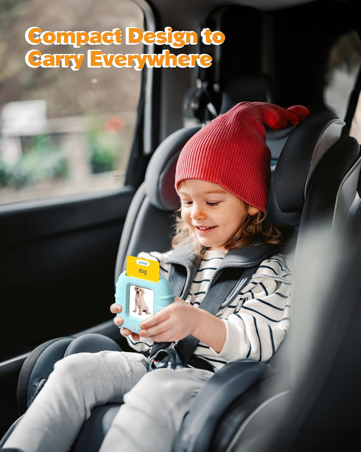Airbition Talking Flash Cards for Toddlers 1 2 3 4 Year Olds, Montessori Language Learning Toys with 224 Words, Pocket Speech Therapy Toys, and Speech Development Educational TLaythings for Children