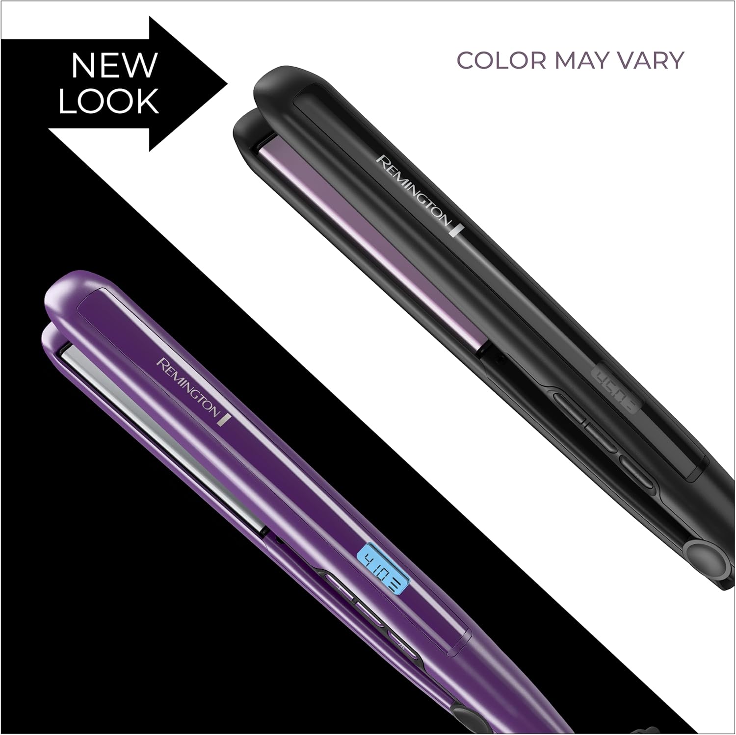 Remington 1" Flat Iron, Hair Straightener with Anti-Static Technology, Rapid 30-Second Heat-Up, 60-Minute Auto Shut-Off, 30% Longer Ceramic Floating TLates, and Titanium-Ceramic Coating