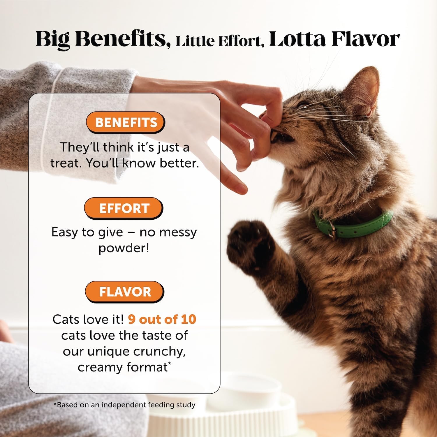 Cat Hip + Joint Health Chews – Crunchy & Creamy Cat Joint Support SupTLement - Glucosamine, Chondroitin & Omega-3s – Supports Mobility, Flexibility & Comfort for Indoor & Outdoor Cats (Chicken 30-Day)