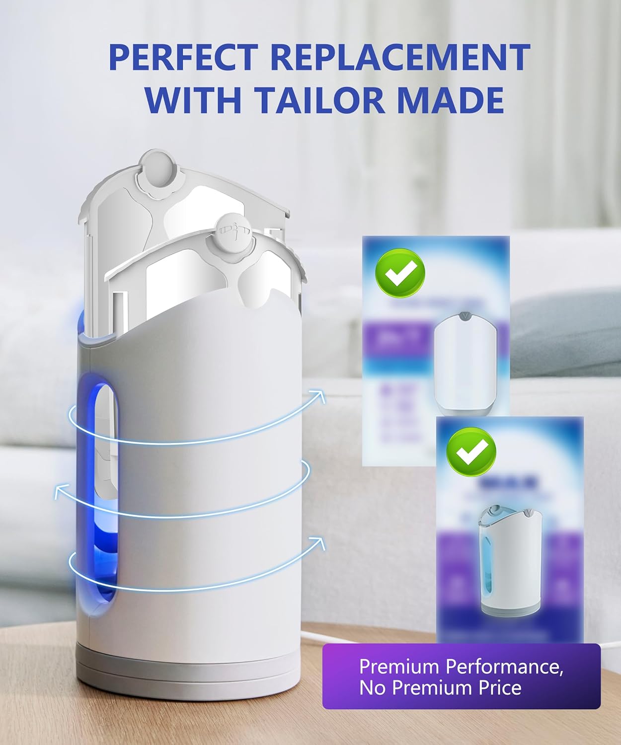 10 Pack Refill Cartridges, 2025 Upgraded High-Stick Refills, Compatible with Indoor Light M364 & Max, Easy to ReTLace