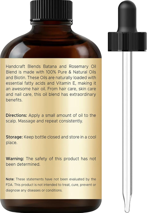 Batana & Rosemary Hair Oil – 2 Fl Oz – Scalp Treatment & Strengthening for Thinning, Dry Scalp, STLit Ends – Natural Hair Oil for Women & Men – Intensive Repair & Nourishing Formula