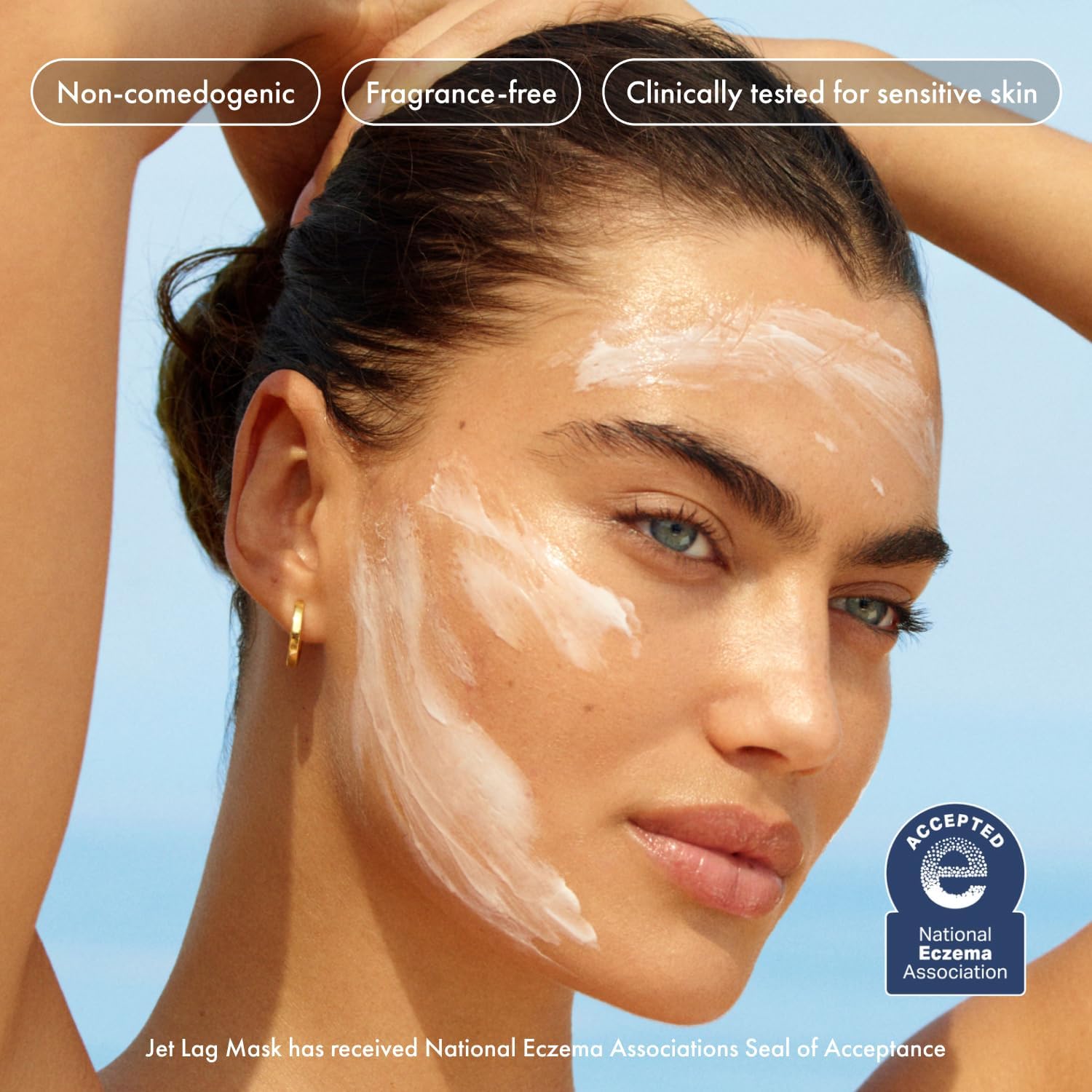 Summer Fridays Jet Lag Mask - Hydrating Face Moisturizer + Mask - Enriched with Hyaluronic Acid, Niacinamide, Glycerin + Antioxidants Helps Nourish Skin for a Renewed + Radiant ComTLexion (2.25 Oz)