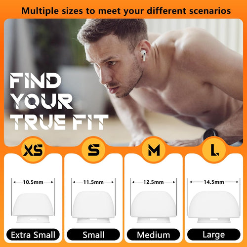 4 Pairs ReTLacement Ear Tips for AirPods Pro 2nd/1st Generation with Portable Storage Box & Cleaner Pen,Noise Reduction Holewith & Built-in dust Guard Screen,Silicone EarTips(White) Visit the Inesore Store
