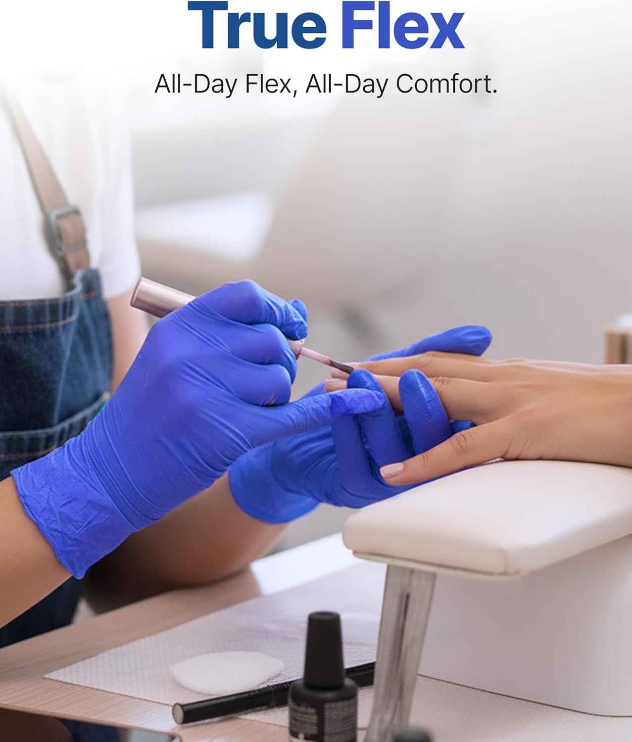 Schneider Nitrile Exam Gloves, Dark Blue, Disposable Gloves, Latex-Free, Powder-Free, Food Safe for, Cooking, Household Use