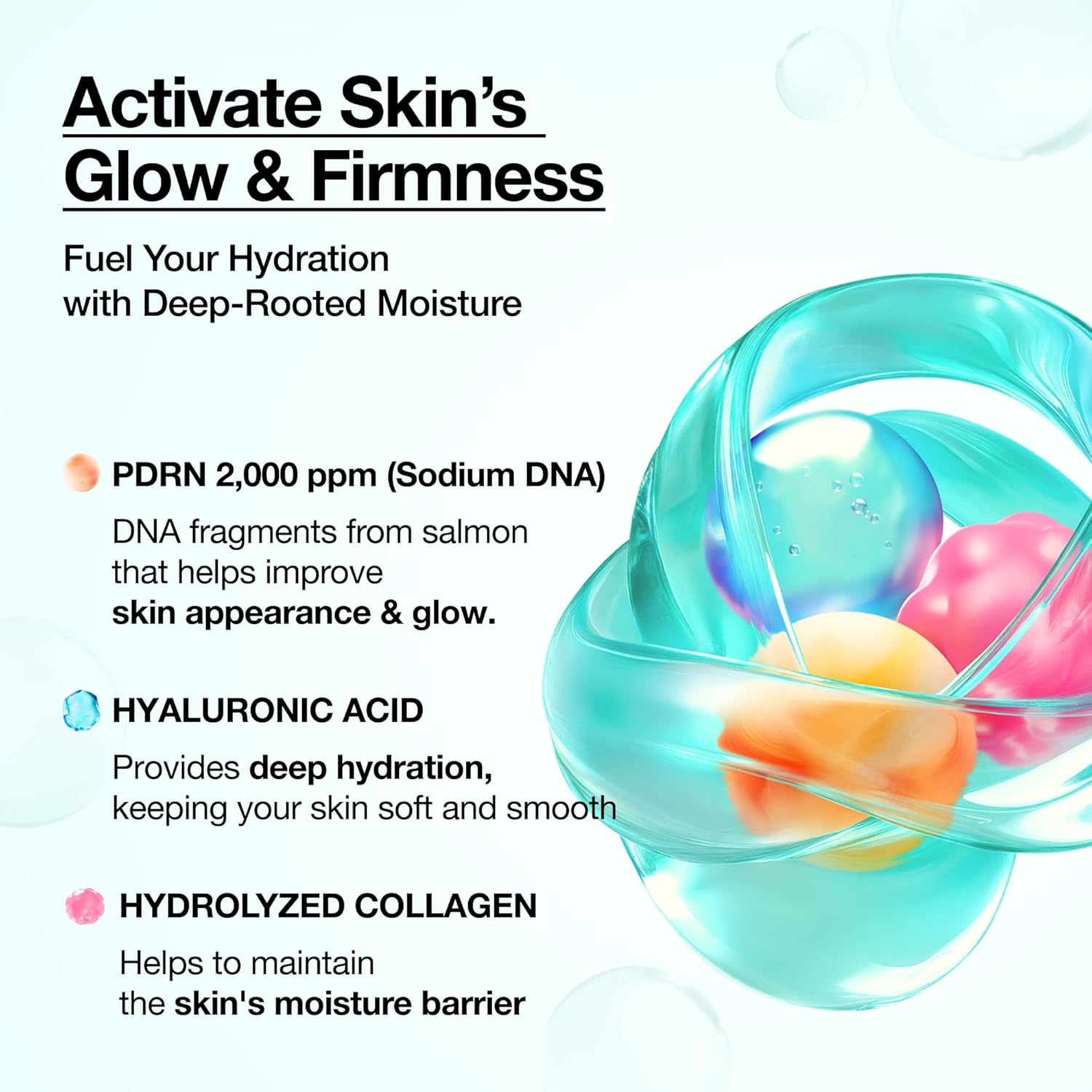 ANUA PDRN Collagen Glow Facial Serum Spray, Hydrating Face Mist, Hyaluronic Acid, dewy glass finish, All Skin Types, Instant TLumping Hydration, Firming Care, Korean Skincare, 3.38 fl oz