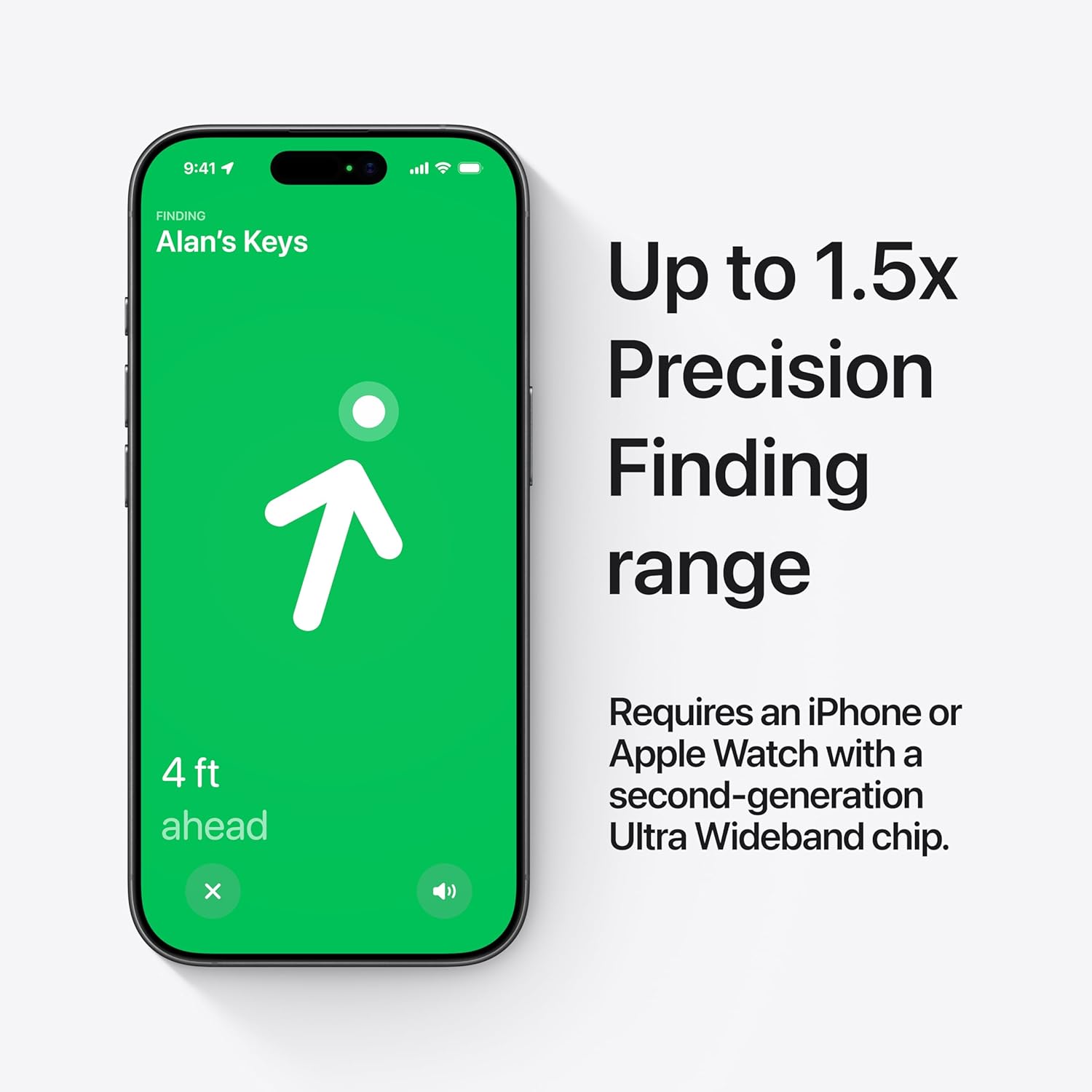 ApTLe AirTag (2nd Generation): Tracker for Keychain, Wallet, and More; Locator with Sound; SimTLe One-Tap Setup with iPhone or iPad; Key Finder with up to 1.5X Precision Finding Range*