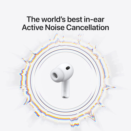 ApTLe AirPods Pro 3 Wireless Earbuds, Active Noise Cancellation, Live Translation, Heart Rate Sensing, Hearing Aid Feature, Bluetooth Headphones, Spatial Audio, High-Fidelity Sound, USB-C Charging