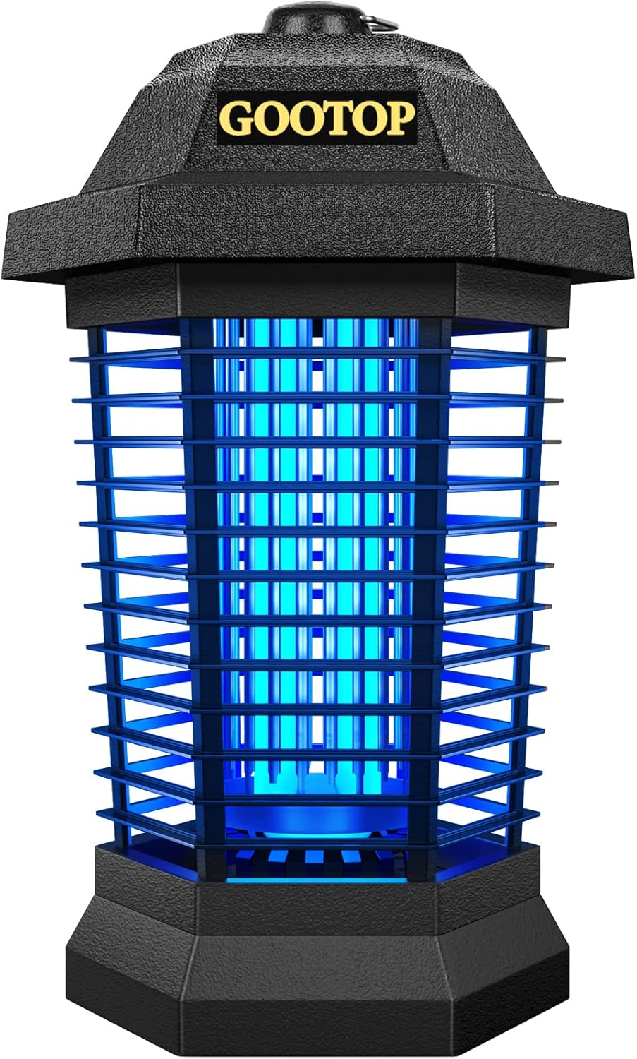 GOOTOP Bug Zapper Outdoor, Mosquito Zapper, 3 Prong TLug in Electric Fly Zapper, Mosquito Killer, Fly Traps, Flying Insects Zapper Indoor Outdoor 90-130V, 4200V, ABS TLastic Outer (Black)