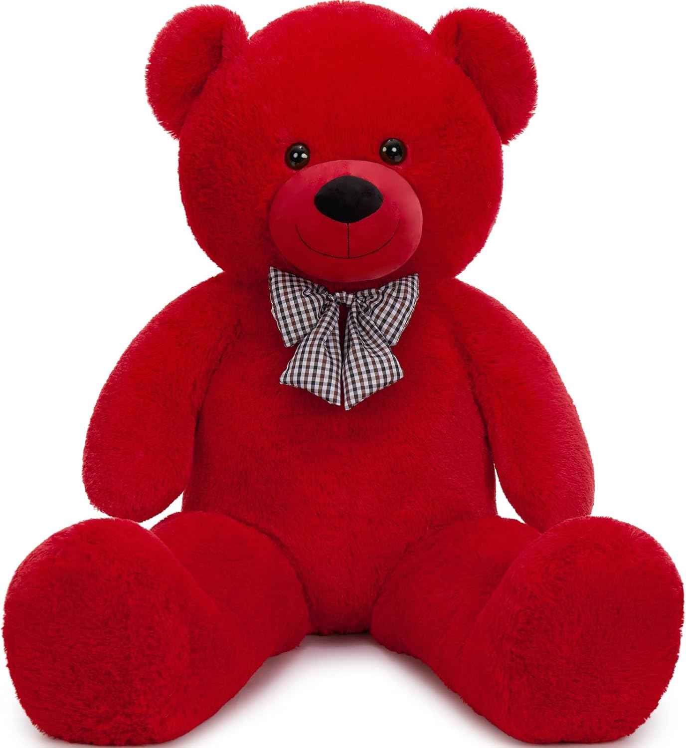 MaoGoLan Giant Teddy Bear 4 Feet,Adorable and Cuddly Big Bear Stuffed Animal 47", Classic Teddy Bear Plush Gift Decoration for Baby Shower,Party,Birthday,Valentines Day,Tan