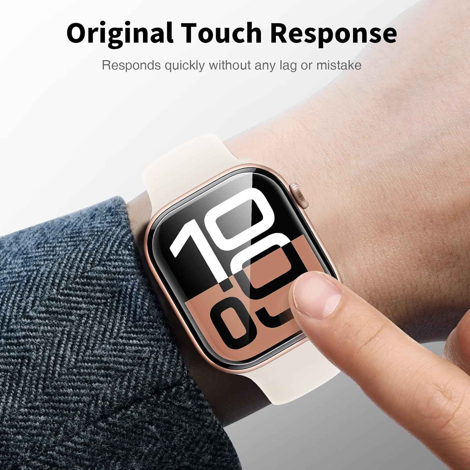 LK 6 Pack for Apple Watch Series 11/ Series 10 Screen Protector 42mm - Anti-Scratch, Self-Healing Soft TPU Screen Protector for Apple Watch 42mm, Bubble Free, HD Transparent, Touch Sensitive