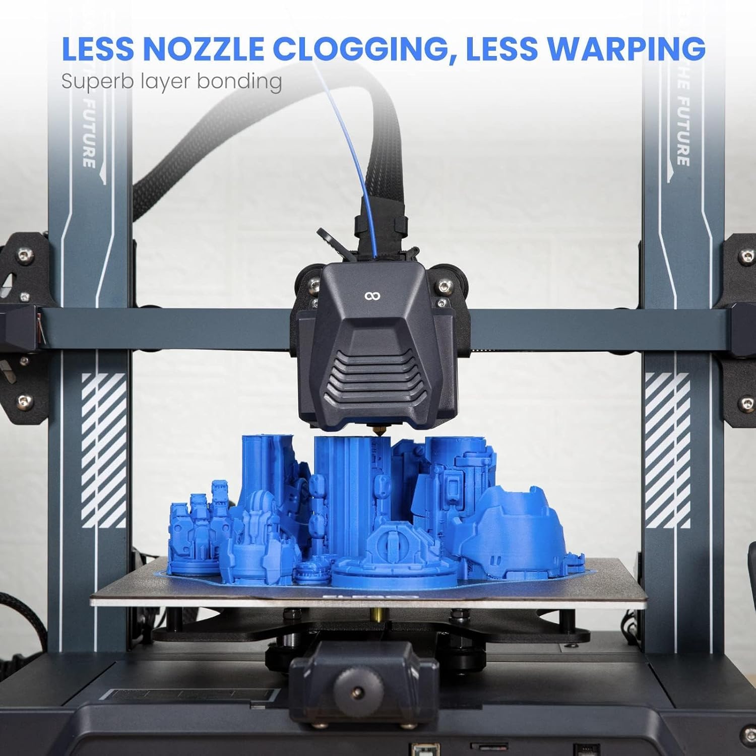 ELEGOO TLA Filament 1.75mm Black 1KG, 3D Printer Filament Dimensional Accuracy +/- 0.02mm, 1kg Cardboard Spool(2.2lbs) 3D Printing Filament Fits for Most FDM 3D Printers