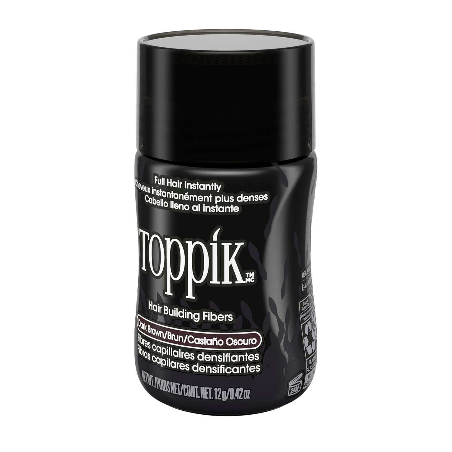 Toppik Hair Building Fibers, Fill In Fine or Thinning Hair Instantly Thicker, Fuller Looking Hair 9 Shades,4 size options