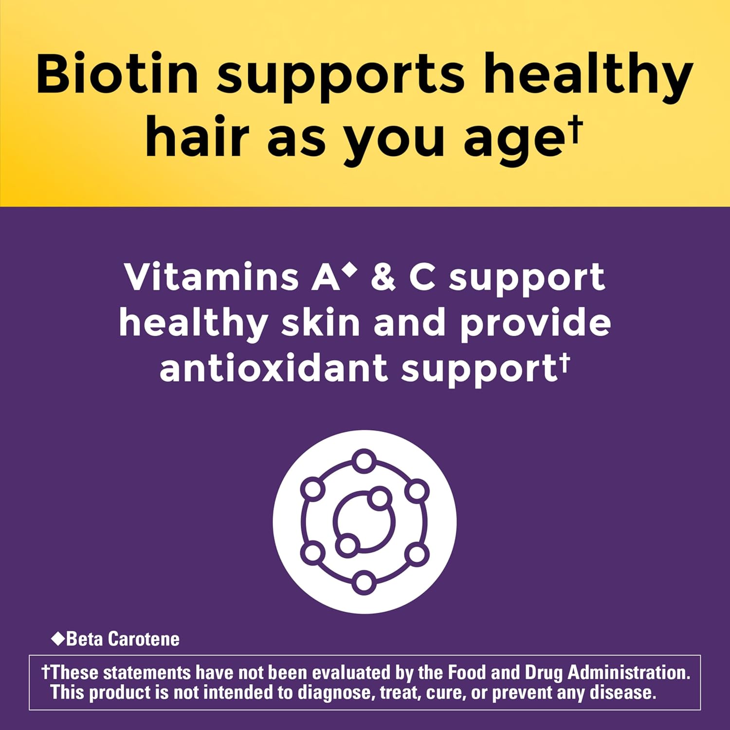 Nature Made Hair Growth Softgels, Clinically Studied Lustriva + Biotin, Vitamin C & A, Hair Growth Vitamins - Support Healthy Hair as You Age, 30 Softgels, 30 Day Supply