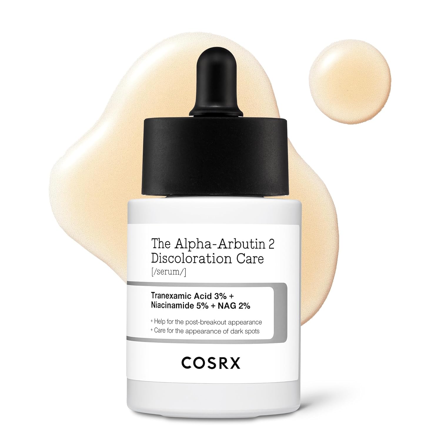 COSRX 2% Alpha Arbutin Discoloration Care Face Serum with Niacinamide, Glutathione & Tranexamic Acid, Dark Spot, Uneven Tone Care, Daily Korean Skin Care for Men and Women, 1.7 fl oz