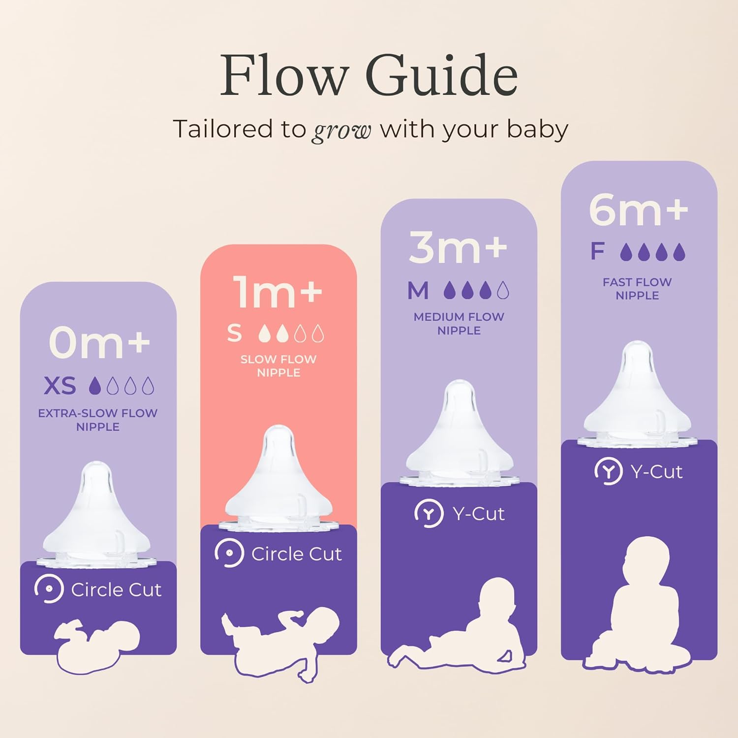 Lansinoh Anti-Colic Glass Baby Bottles, 5 Ounces, 4 Count Bottles for Feeding, Baby Essentials, Includes 4 Slow Flow NipTLes, Size S