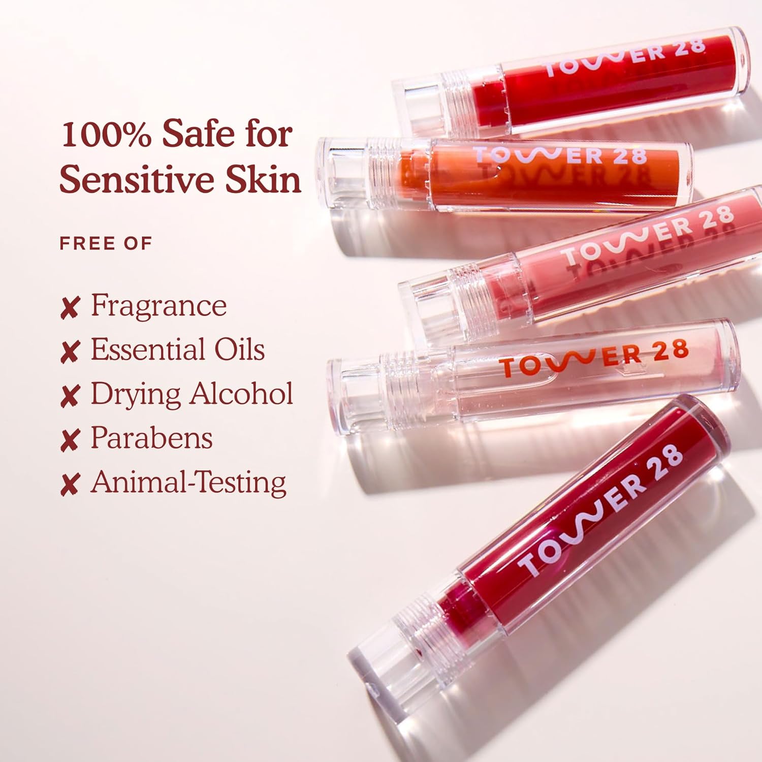 Tower 28 ShineOn Lip Gloss Jelly - Hydrating Tinted Lip Balm + Milky Gloss for Sensitive Lips - Non-Sticky + High-Shine Jelly Formula with Nourishing Oil Blend - Pistachio - Nude Pink (0.13)