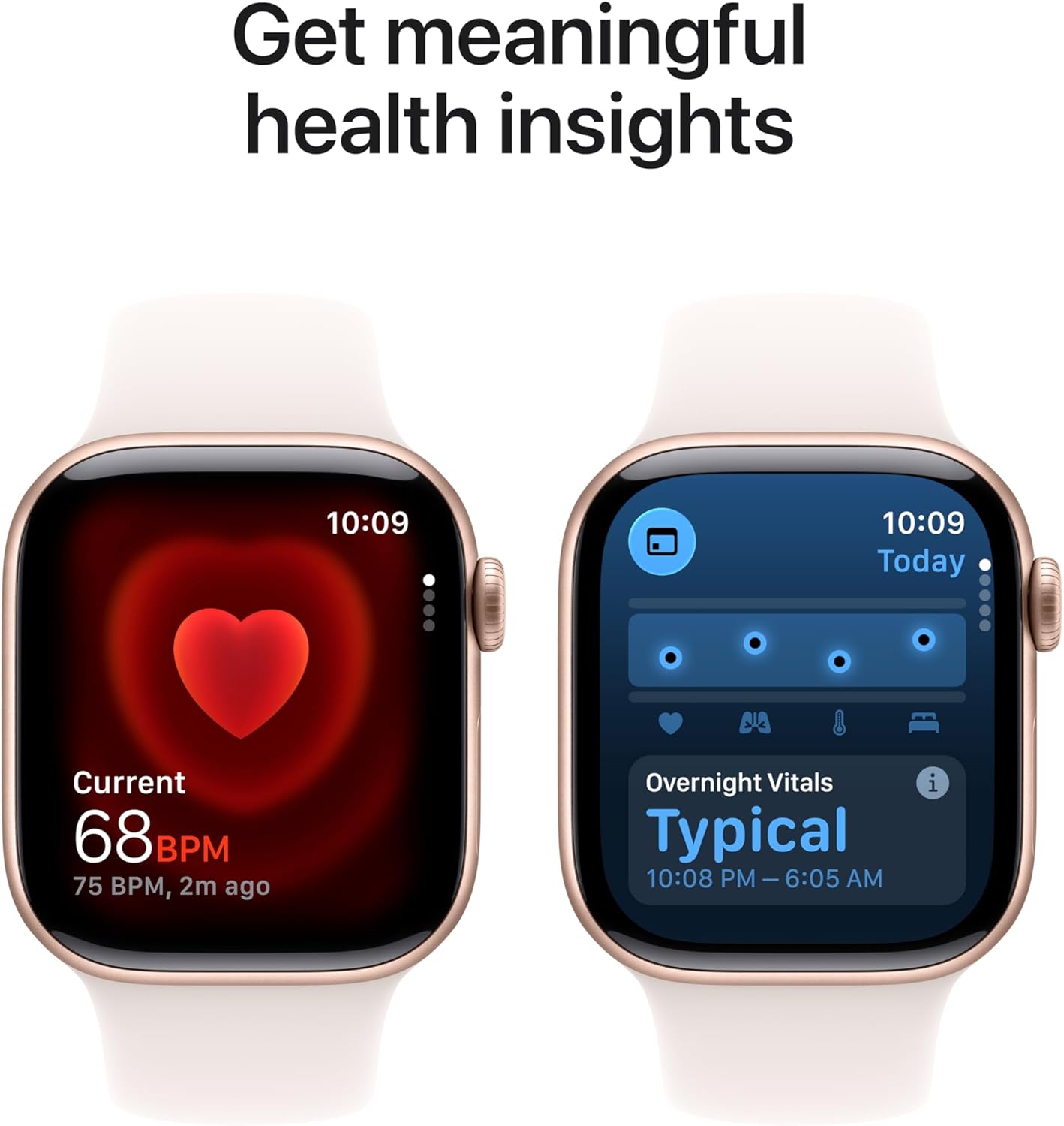 ApTLe Watch Series 11 [GPS 42mm] Smartwatch with Rose Gold Aluminum Case with Light Blush Sport Band - S/M. Sleep Score, Fitness Tracker, Health Monitoring, Always-On DisTLay, Water Resistant