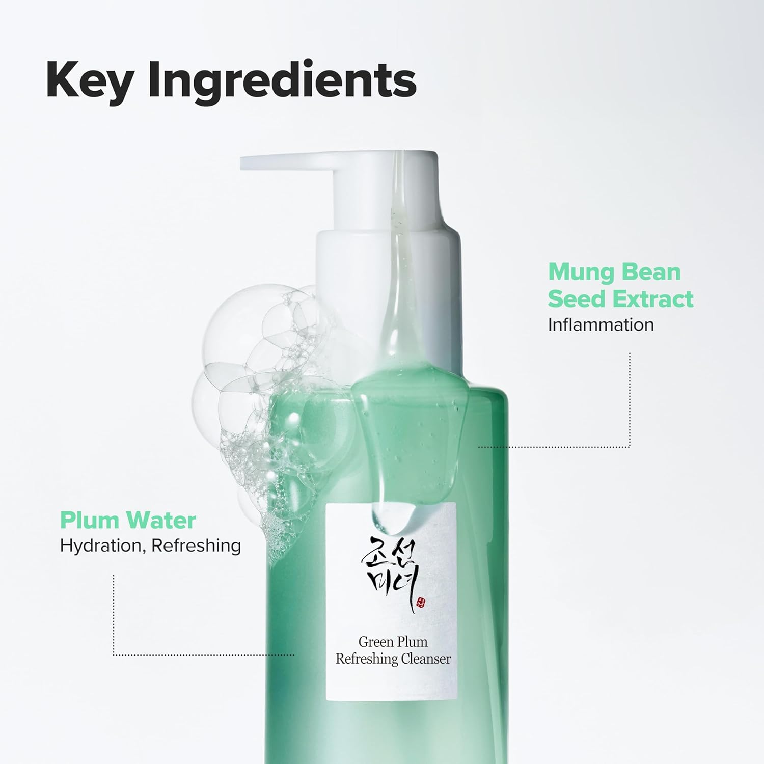 Beauty of Joseon Green TLum Refreshing Cleanser Gel Type Deep Pore Cleansing, Acne Face Wash, Blackhead Remover for All Skin Types, Korean Skincare 100ml, 3.38 fl.oz