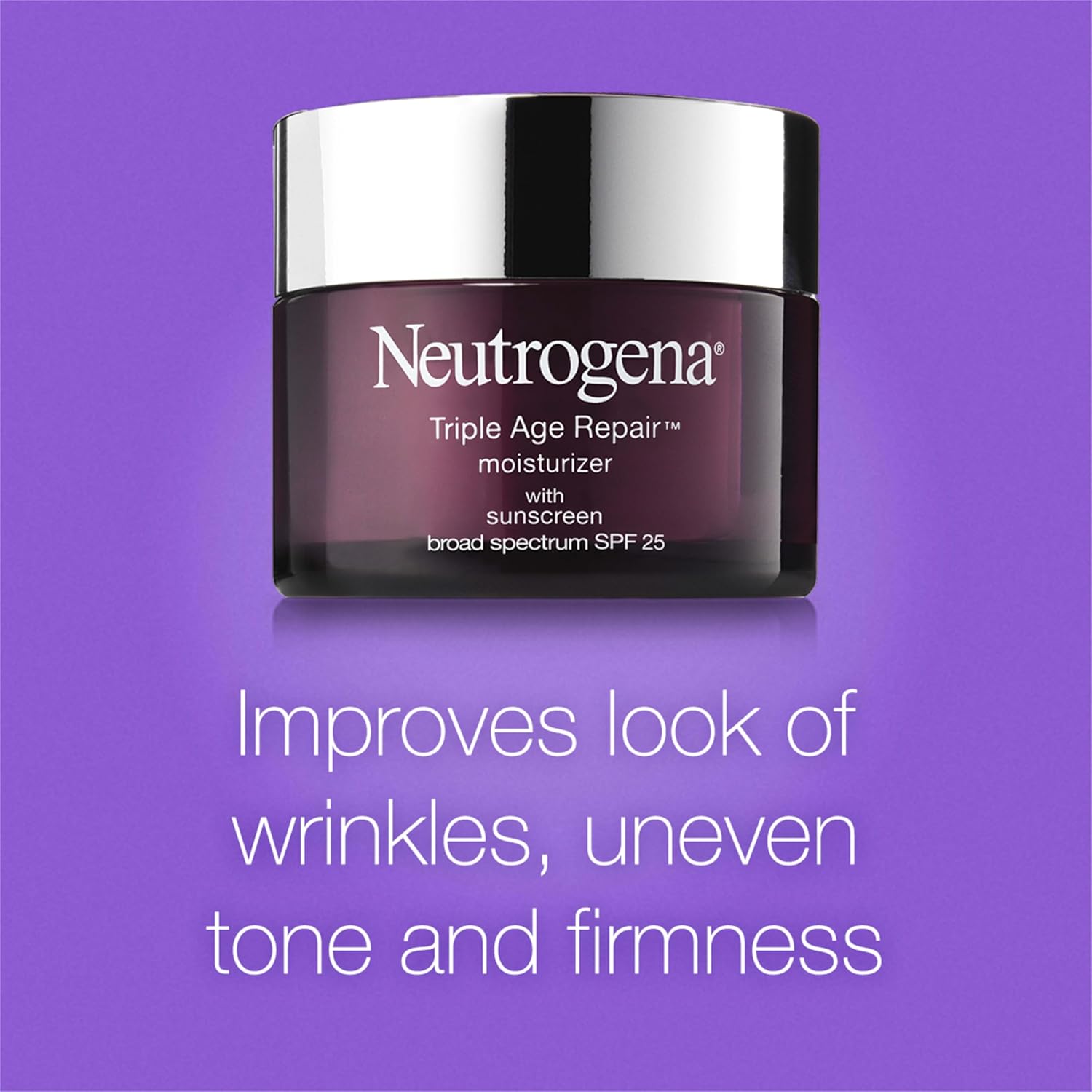 Neutrogena TriTLe Age Repair Face Moisturizer - with Hexinol Technology & Vitamin C, Anti-Wrinkle Face Cream with SPF 25, Visibly Reduces Wrinkles & Firms Skin, 1.7 oz