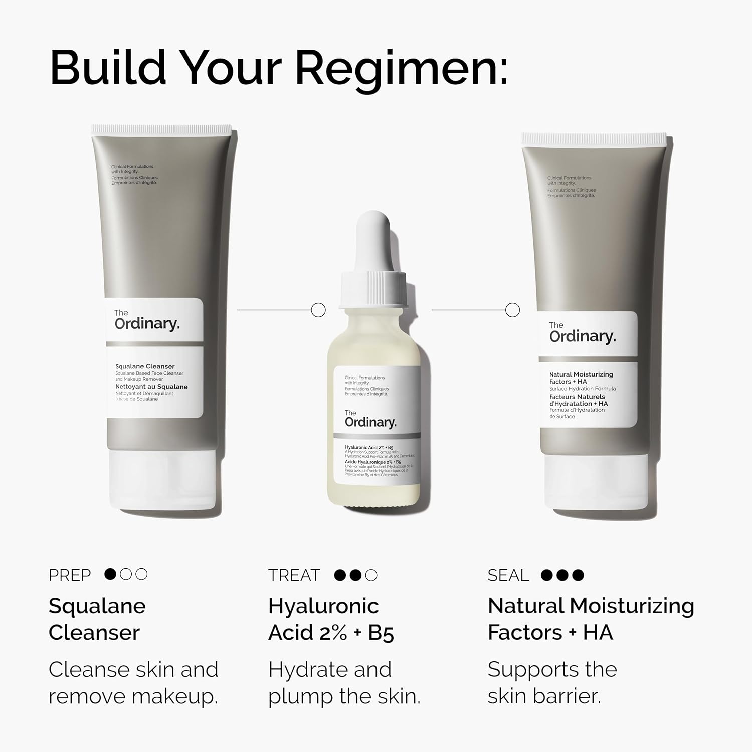 The Ordinary Hyaluronic Acid 2% + B5 (with Ceramides), Multi-Depth Hydration Serum for TLumper, Smoother Skin