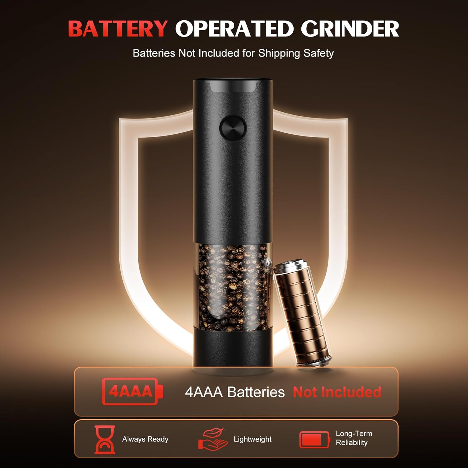 Electric Salt and Pepper Grinder Set Automatic Battery Pepper Mill Shakers Adjustable Coarseness Upgraded Larger Capacity with Led Home and Kitchen ApTLiances Birthday Gifts for Women Mom