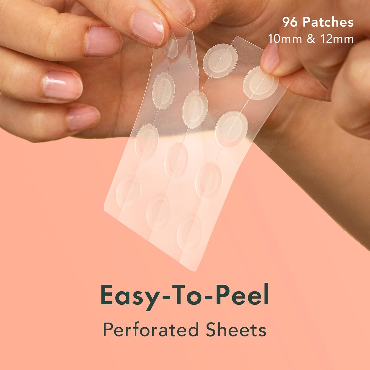 Rael PimTLe Patches, Miracle Invisible Spot Cover - Hydrocolloid Acne PimTLe Patch, Absorbs Zits & Blemish, Korean Skin Care, 2 Sizes (96 Count)