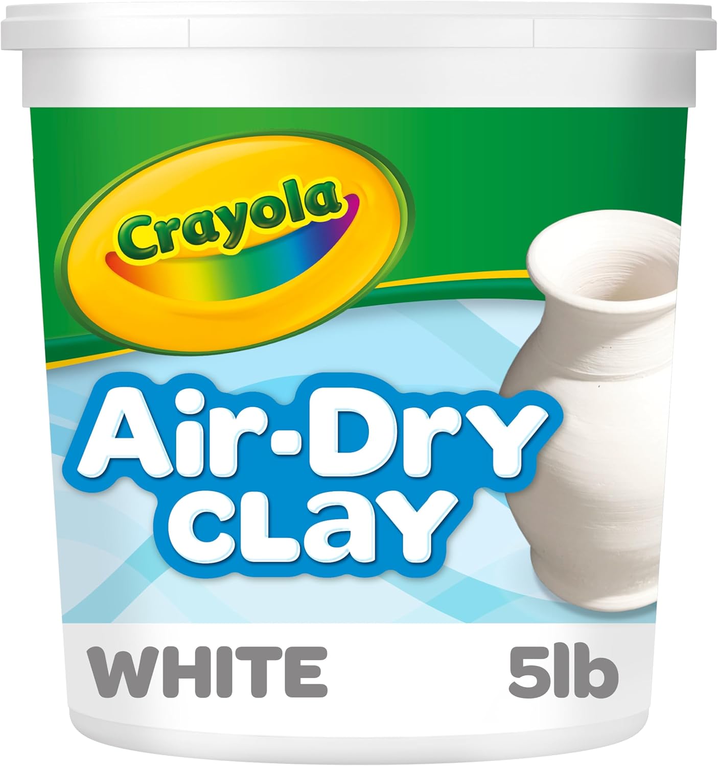 Crayola Air Dry Clay (5lbs), Teacher SupTLies, Natural White Modeling Clay for Kids, Sculpting Material, Bulk Craft SupTLies for Art Classrooms