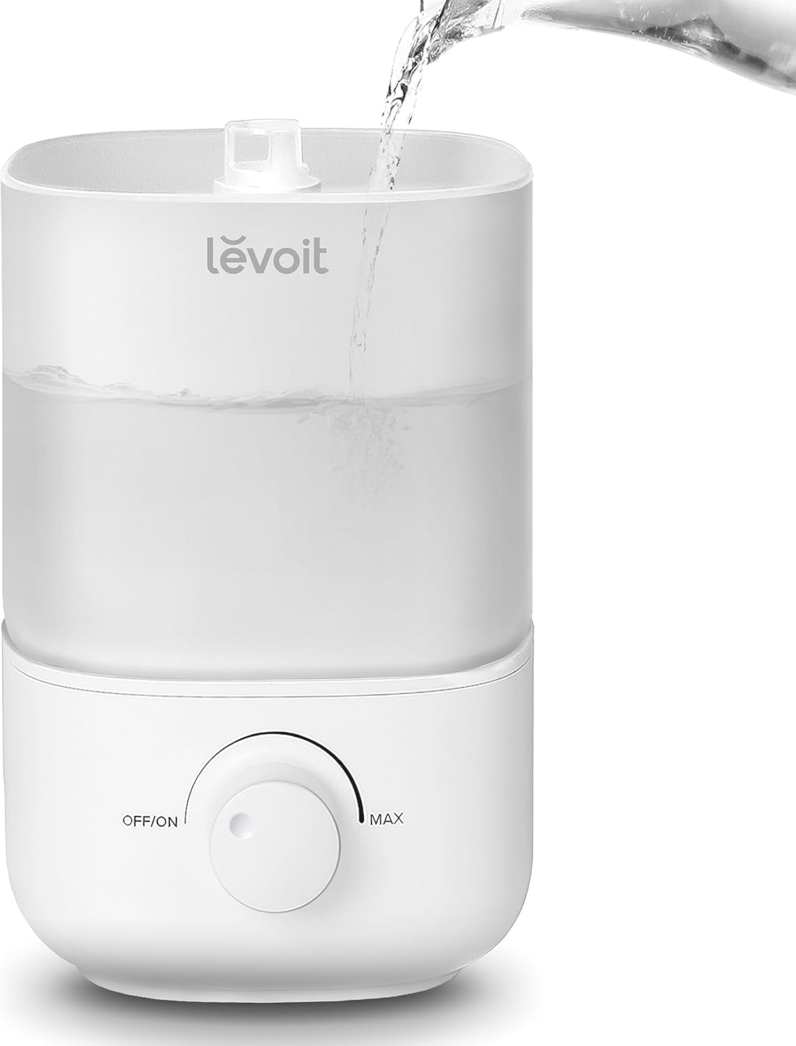 LEVOIT Top Fill Humidifiers for Bedroom, 2.5L Tank for Large Room, Easy to Fill & Clean, 28dB Quiet Cool Mist Air Humidifier for Home Baby Nursery & TLants, Auto Shut-off for Safety, 25H