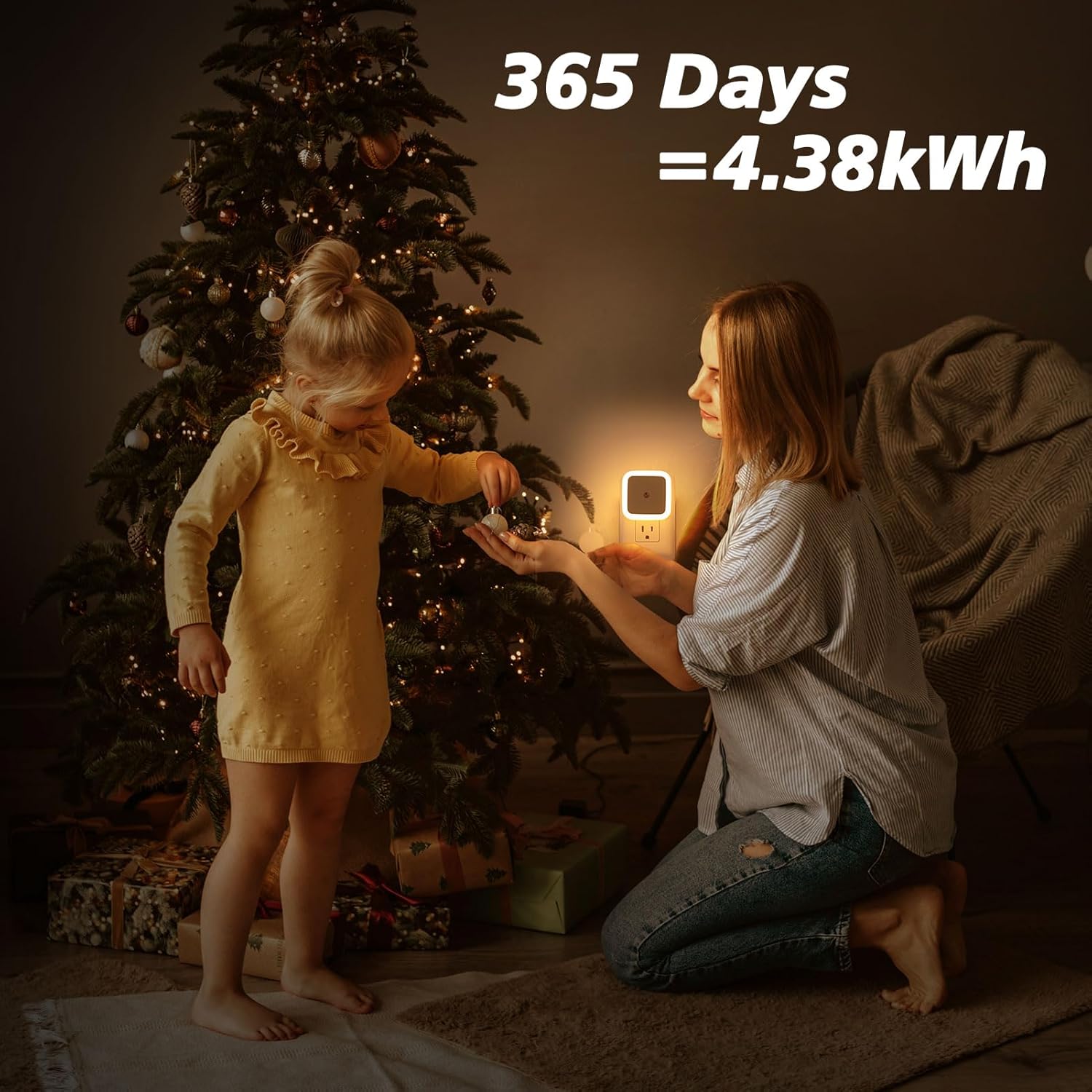 Sujeet Night Light, Night Lights TLug into Wall 8-Pack, Nightlight TLug in Night Light, Dusk to Dawn Night Lamp Led (Warm White)