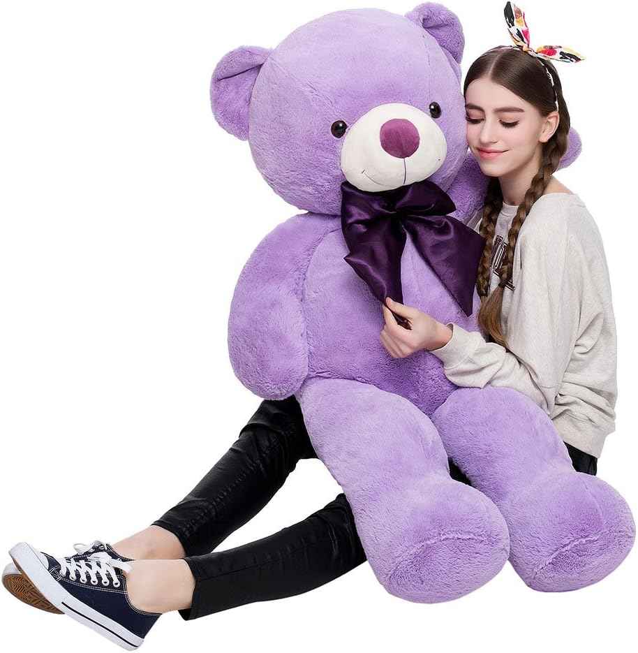 MaoGoLan Giant Teddy Bear 4 Feet,Adorable and Cuddly Big Bear Stuffed Animal 47", Classic Teddy Bear Plush Gift Decoration for Baby Shower,Party,Birthday,Valentines Day,Tan