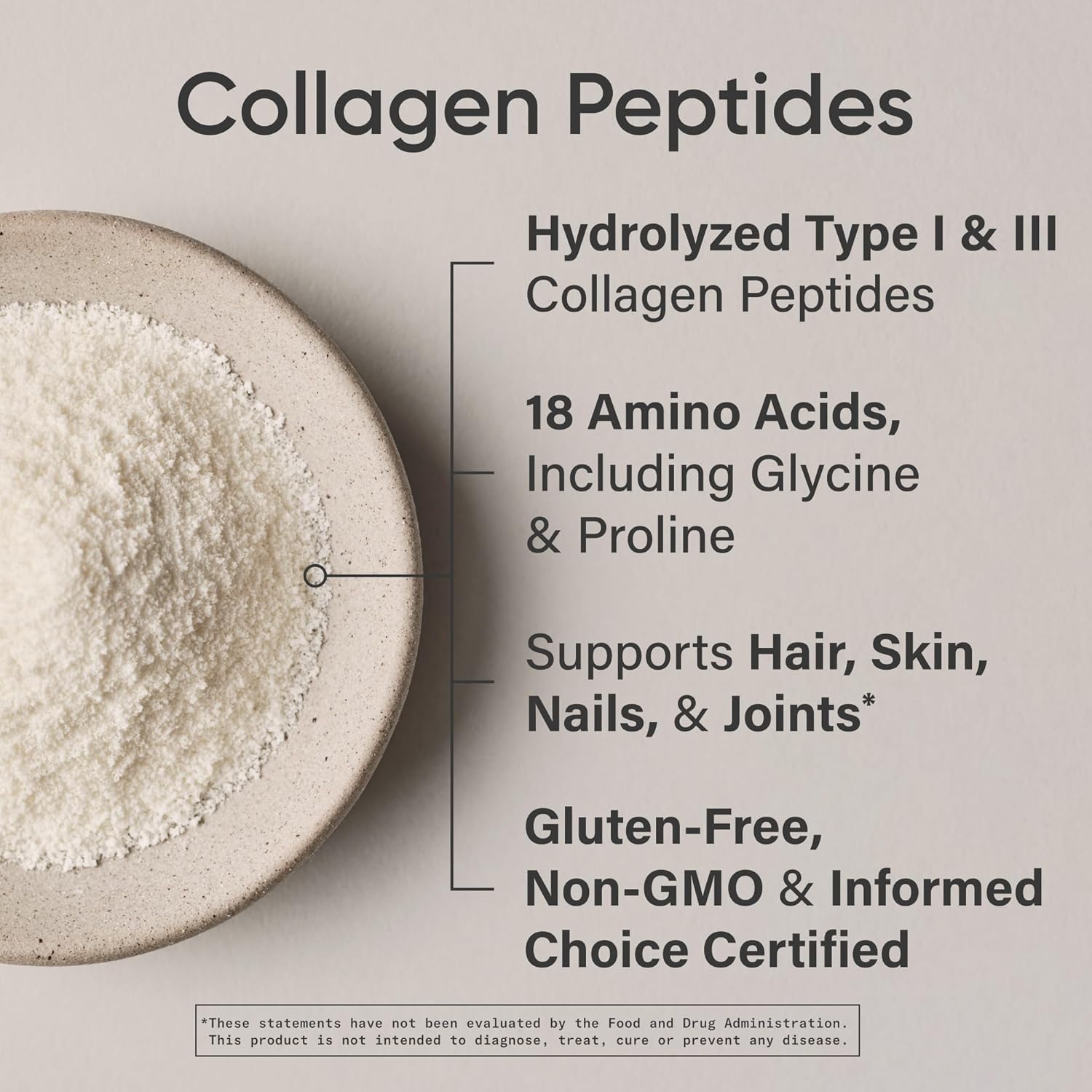 Sports Research Collagen Peptides - Hydrolyzed Type 1 & 3 Collagen Powder Protein SupTLement for Healthy Skin, Nails, & Joints - Easy Mixing Vital Nutrients & Proteins, Collagen for Women & Men