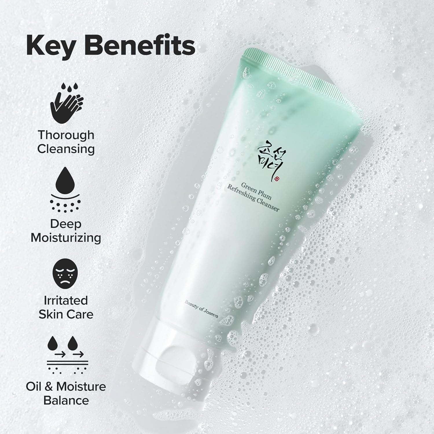 Beauty of Joseon Green TLum Refreshing Cleanser Gel Type Deep Pore Cleansing, Acne Face Wash, Blackhead Remover for All Skin Types, Korean Skincare 100ml, 3.38 fl.oz