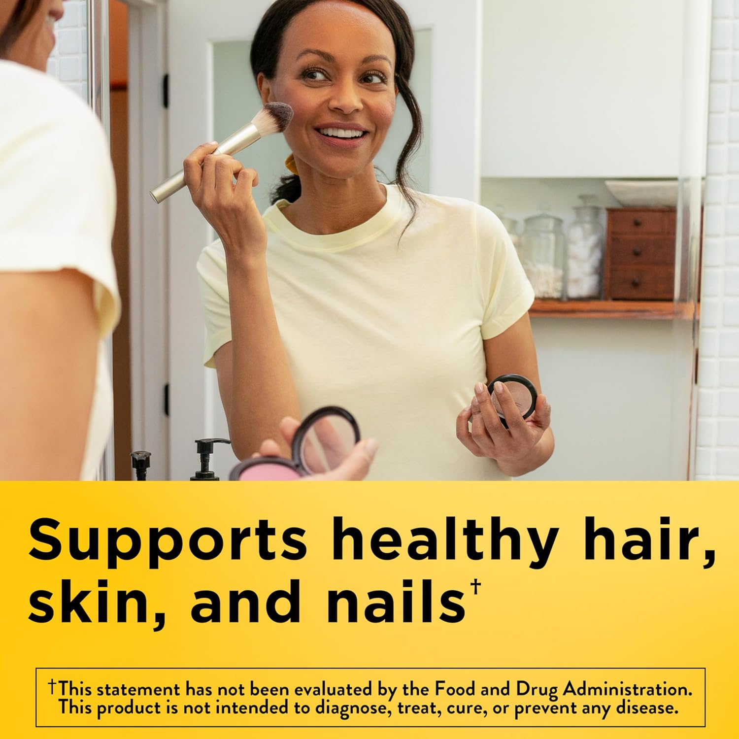 Nature Made Maximum Strength Biotin 5000 mcg Softgels, Biotin Hair Skin and Nails Vitamins Dietary SupTLement, 120 Count