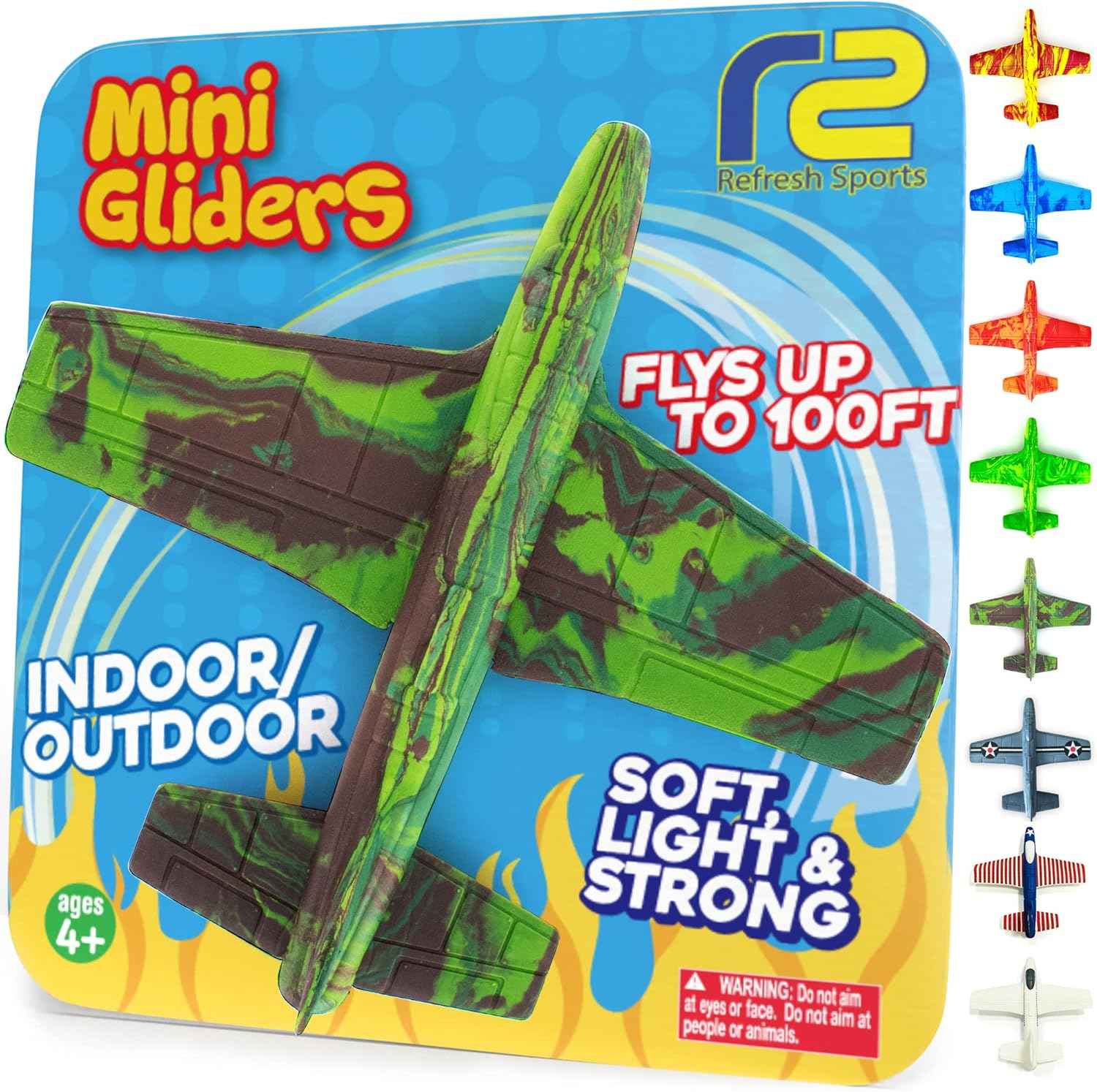 Foam Airplanes - Easter Basket Stuffers for Kids All Ages 4 5 6 7 8 9 10 Year Old - Best Toy Gift - Boy Toys Basket Stuffer Gifts - Fun Easter Gifts for Boys & Girls Party Favors - Air Plane Gift Idea
