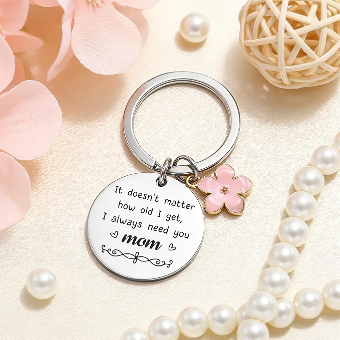 Mothers Day Gift for Mom from Daughter Son, Mom Birthday Gifts Mom Keychain, Valentines Day Christmas Gift for Moms, Happy Mothers Day Presents Mother Gift