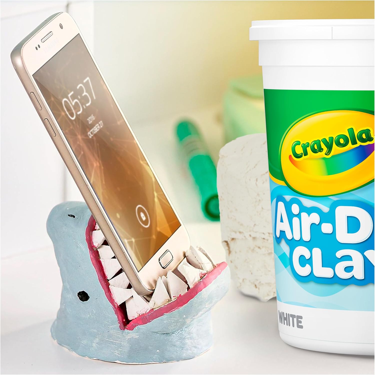 Crayola Air Dry Clay (5lbs), Teacher SupTLies, Natural White Modeling Clay for Kids, Sculpting Material, Bulk Craft SupTLies for Art Classrooms