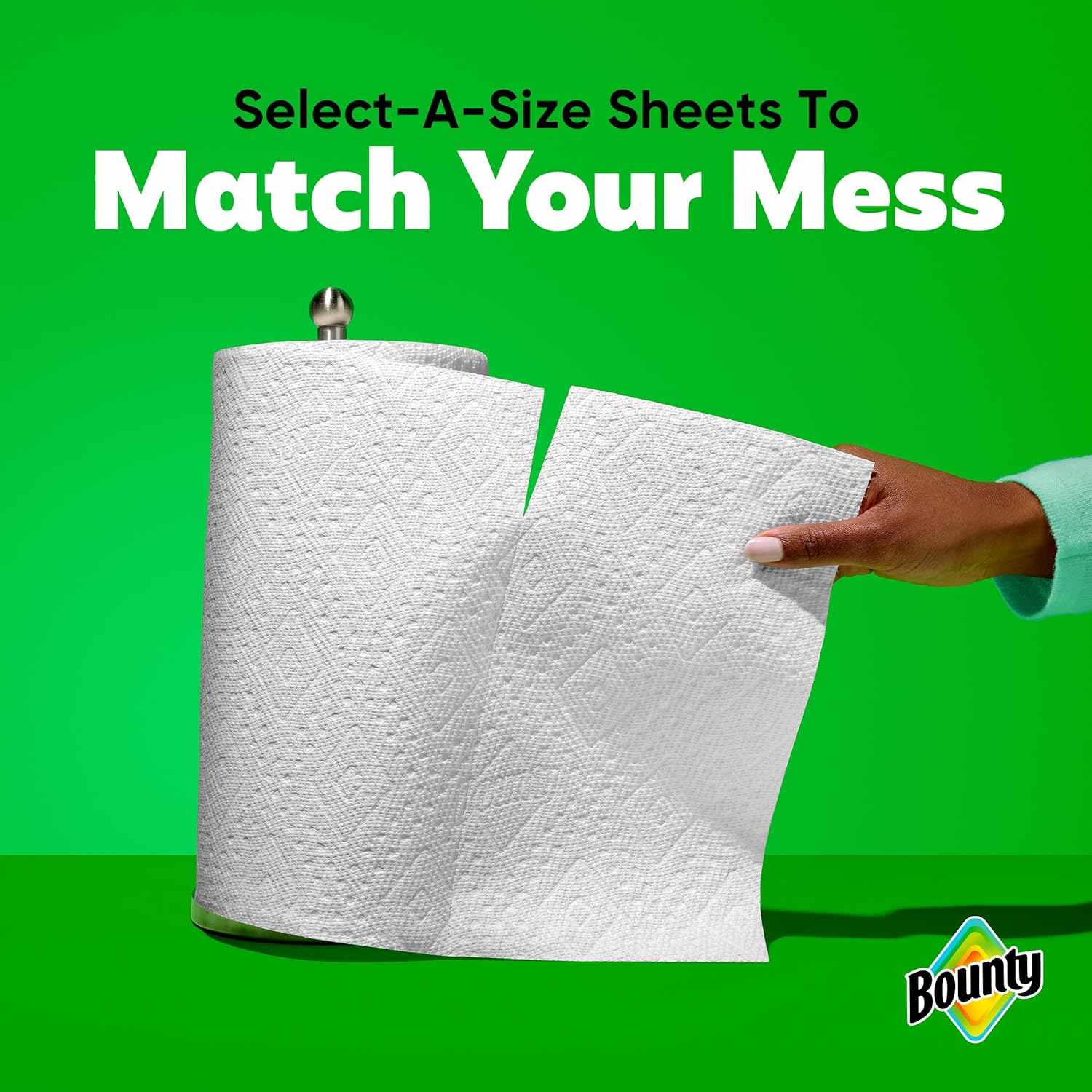 Bounty Select-A-Size Paper Towels, White, 8 TriTLe Rolls = 24 Regular Rolls