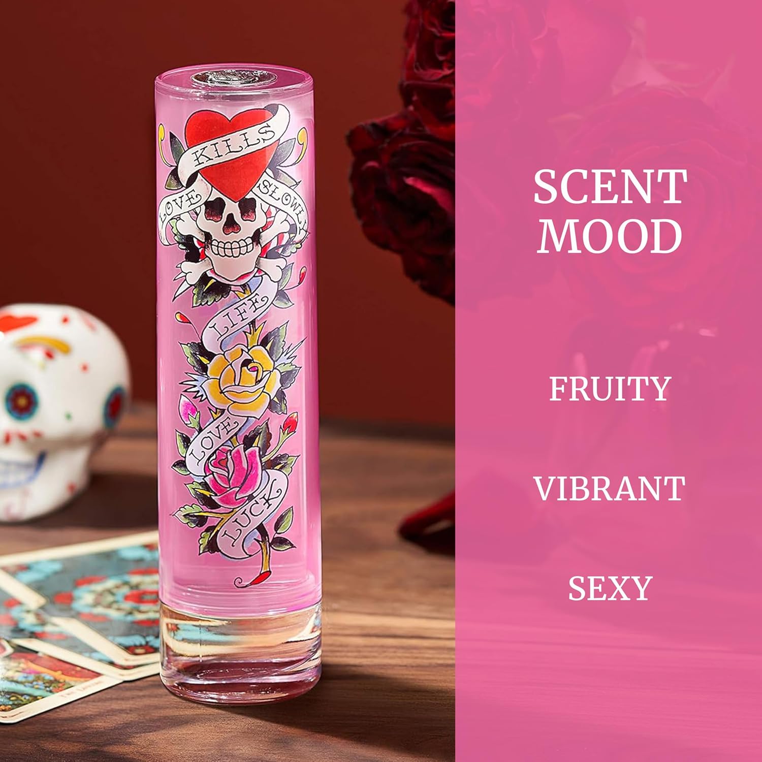 Ed Hardy Perfume for Women | Warm Amber Eau De Parfum 3.4 oz
