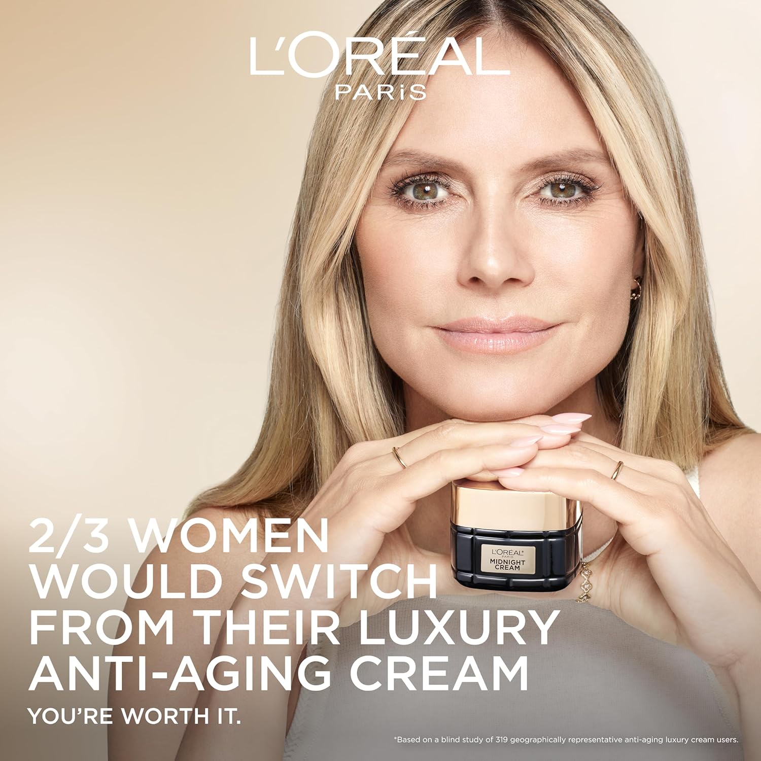 L'Oreal Paris Age Perfect Anti-Aging Midnight Cream, Face Moisturizer to Reduce Wrinkles and Firm Skin, 1.7oz + Serum SamTLe