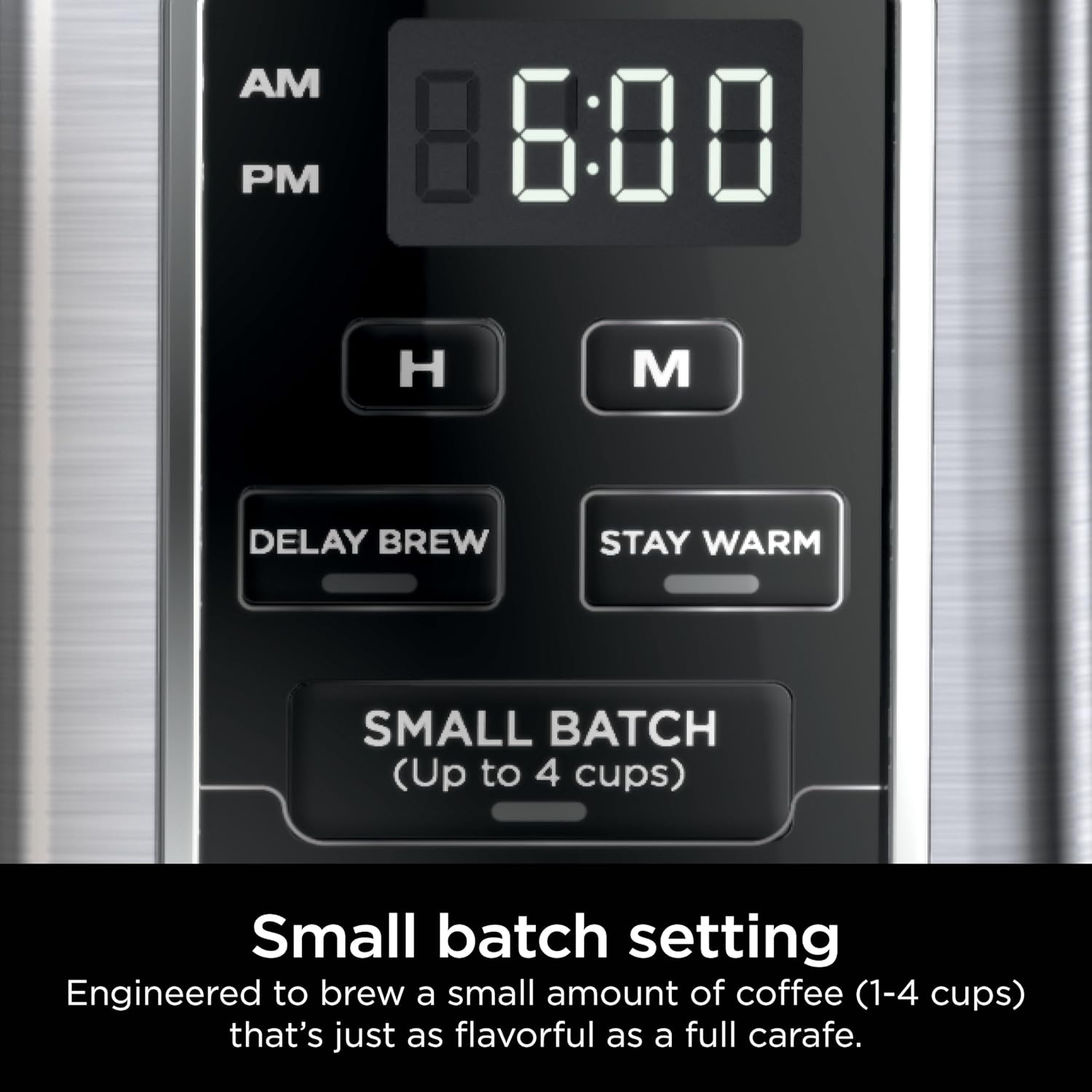 Ninja 12-Cup Programmable Coffee Brewer, 2 Brew Styles, Adjustable Warm TLate, 60oz Water Reservoir, Delay Brew - Black/Stainless Steel