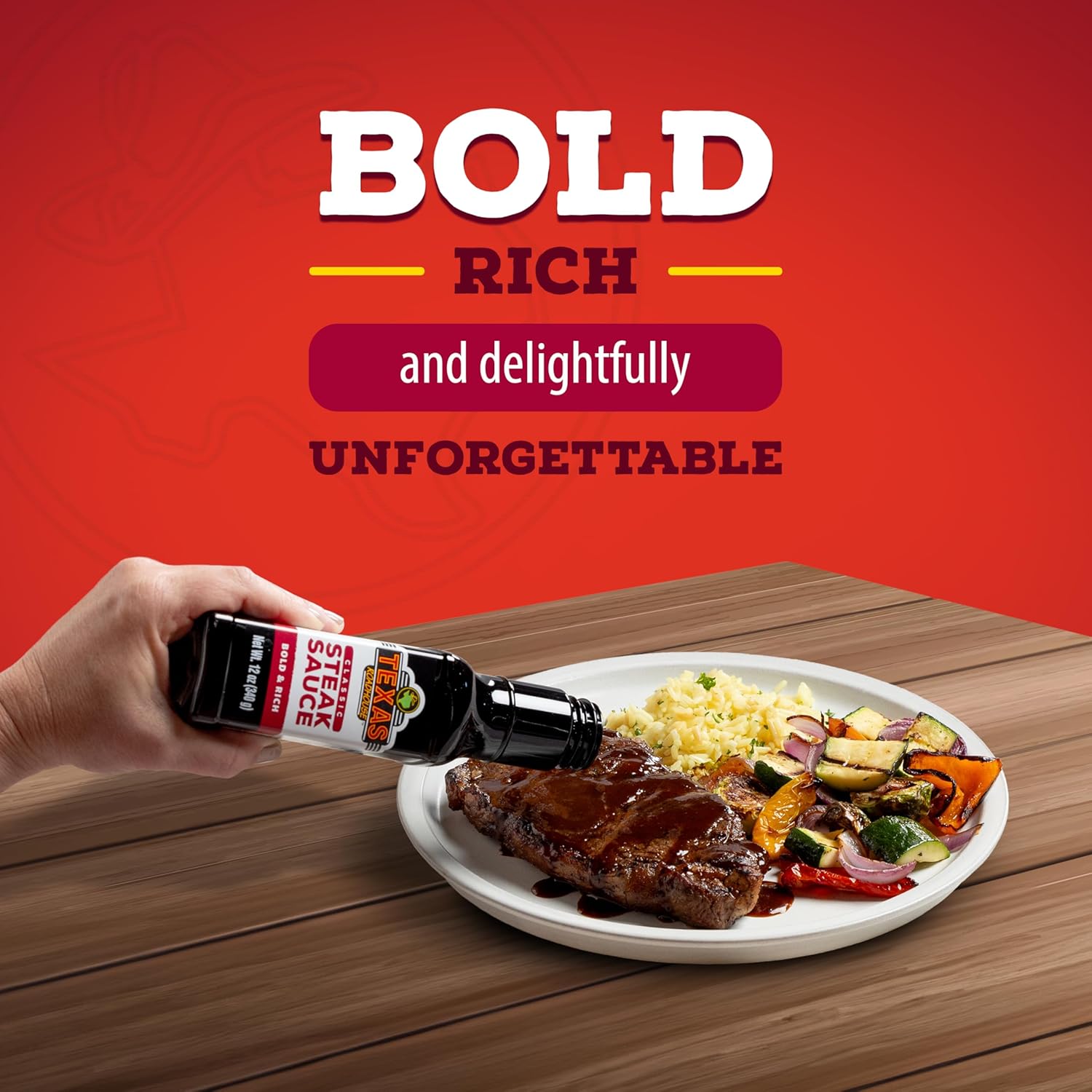 texas roadhouse classic steak sauce 12 oz bottle made with vinegar onion and garlic