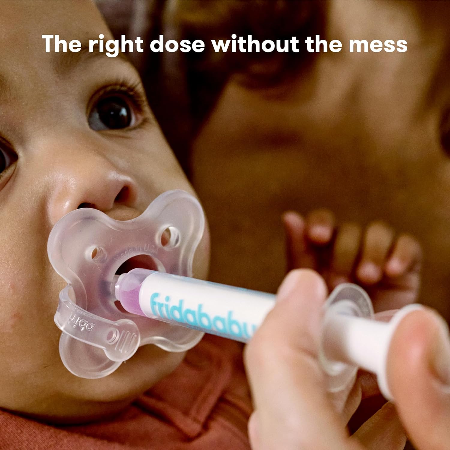 Frida Baby Medicine Pacifier Syringe, Accu-Dose Paci, Medi Frida Dispenser for Mess & Fuss Free Use, Made in USA