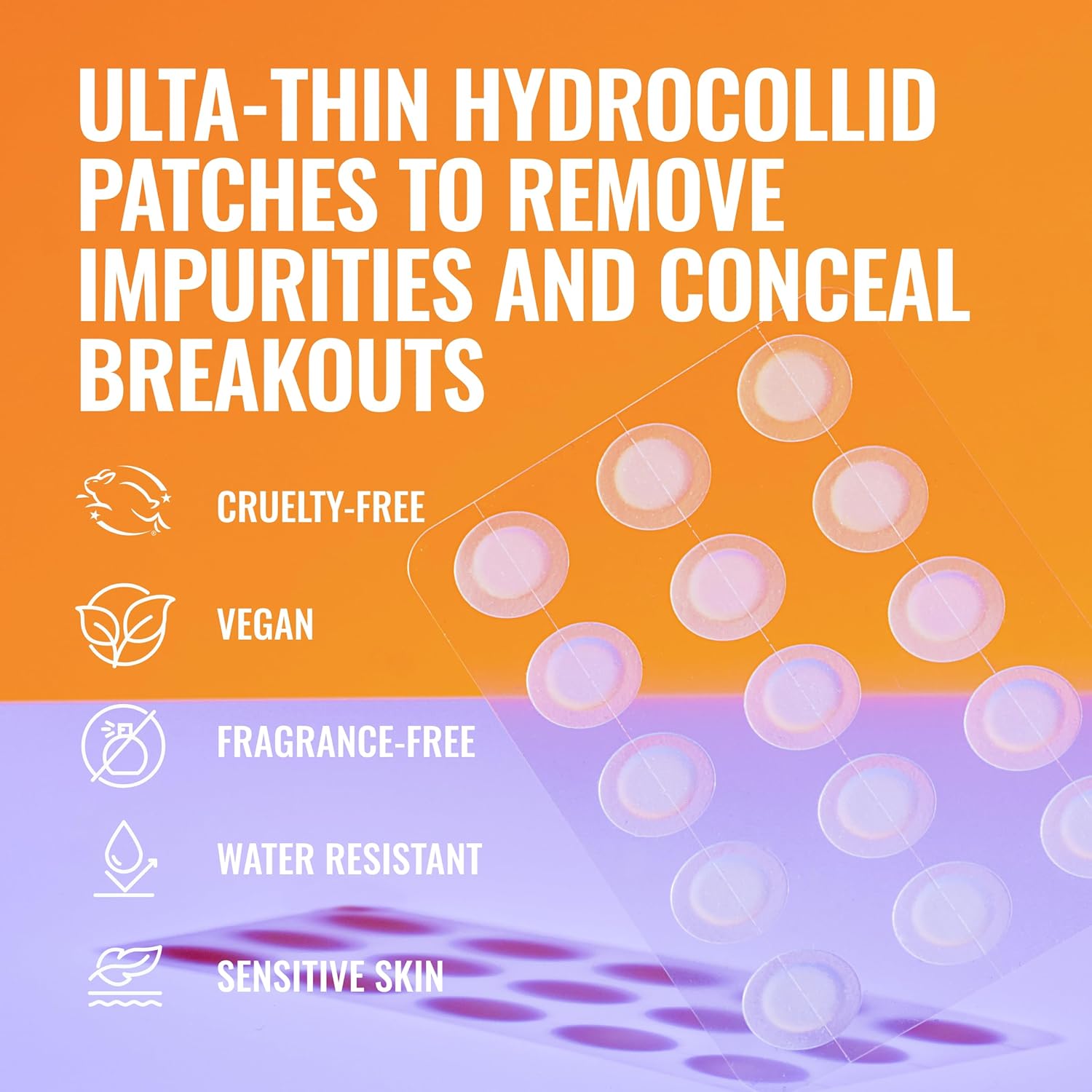 Good Molecules PimTLe Patches for Face, 60 Pack – Ultra-Thin Hydrocolloid Acne & Zit Patches, Invisible Under Makeup, Clinically Tested Acne Spot Treatment