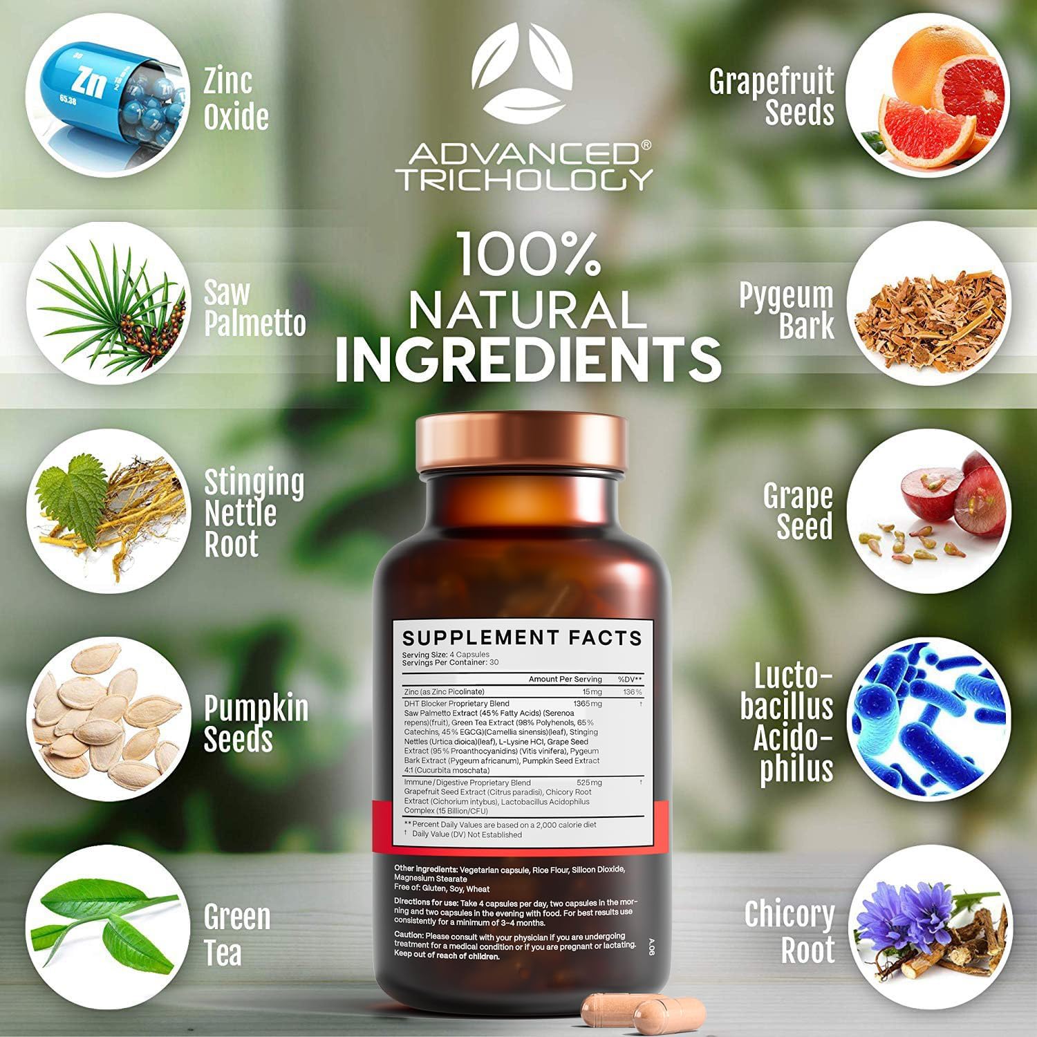 DHT Blocker - Hair Growth SupTLement for Genetic Thinning for Men and Women | Approved* by American Hair Loss Association | Guaranteed, Backed by 20 Years of Experience in Hair Loss Treatment Clinics