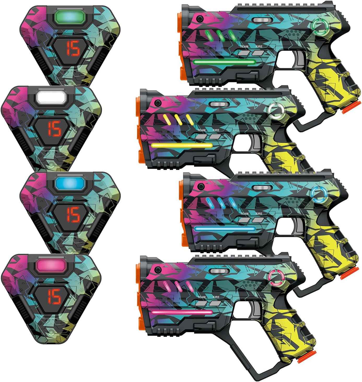 Laser Tag Set of 2, Lazer Tag Game for Kids Indoor & Outdoor Play, Gift Ideas for Kids Teens and Adults, Cool Toys for Teenage Ages 8 9 10 11 12+Year Old Boy & Girls