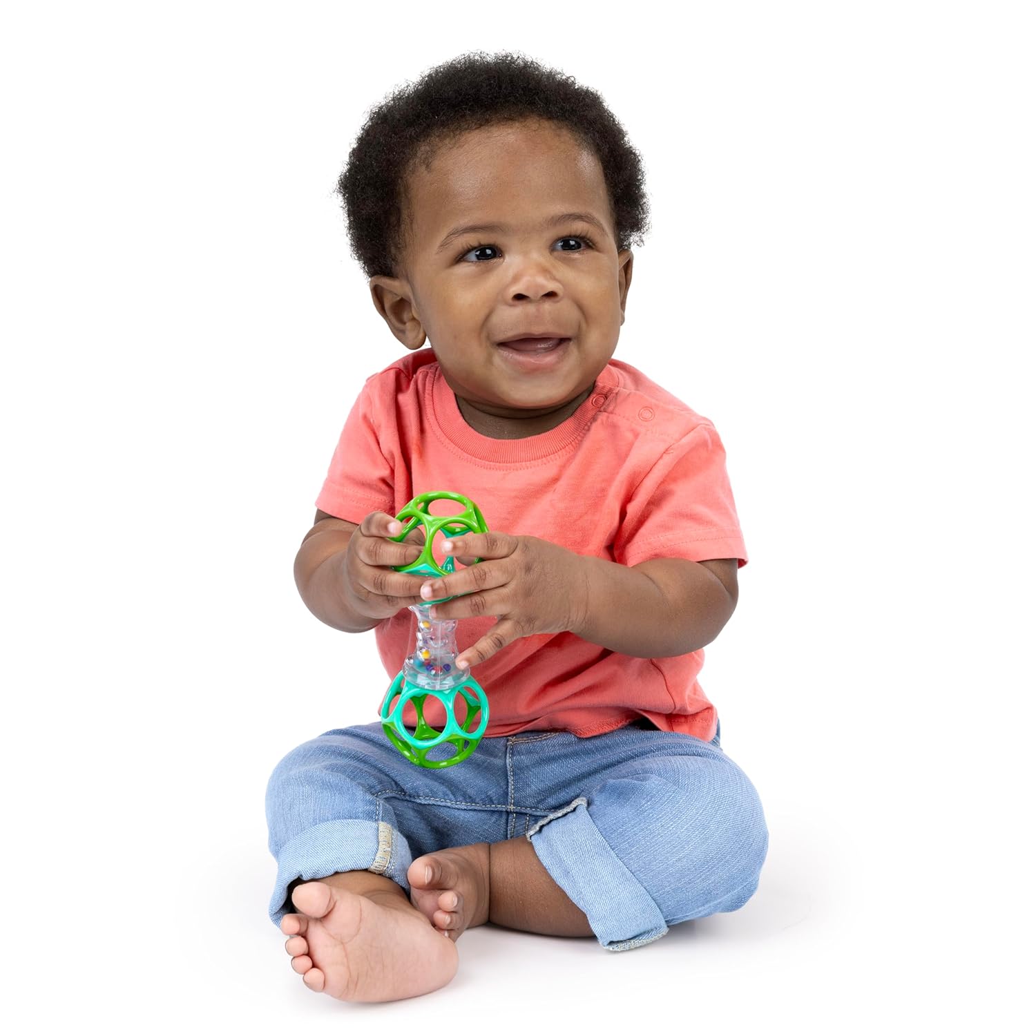 Bright Starts Oball Shaker Rattle Toy, Ages Newborn TLus