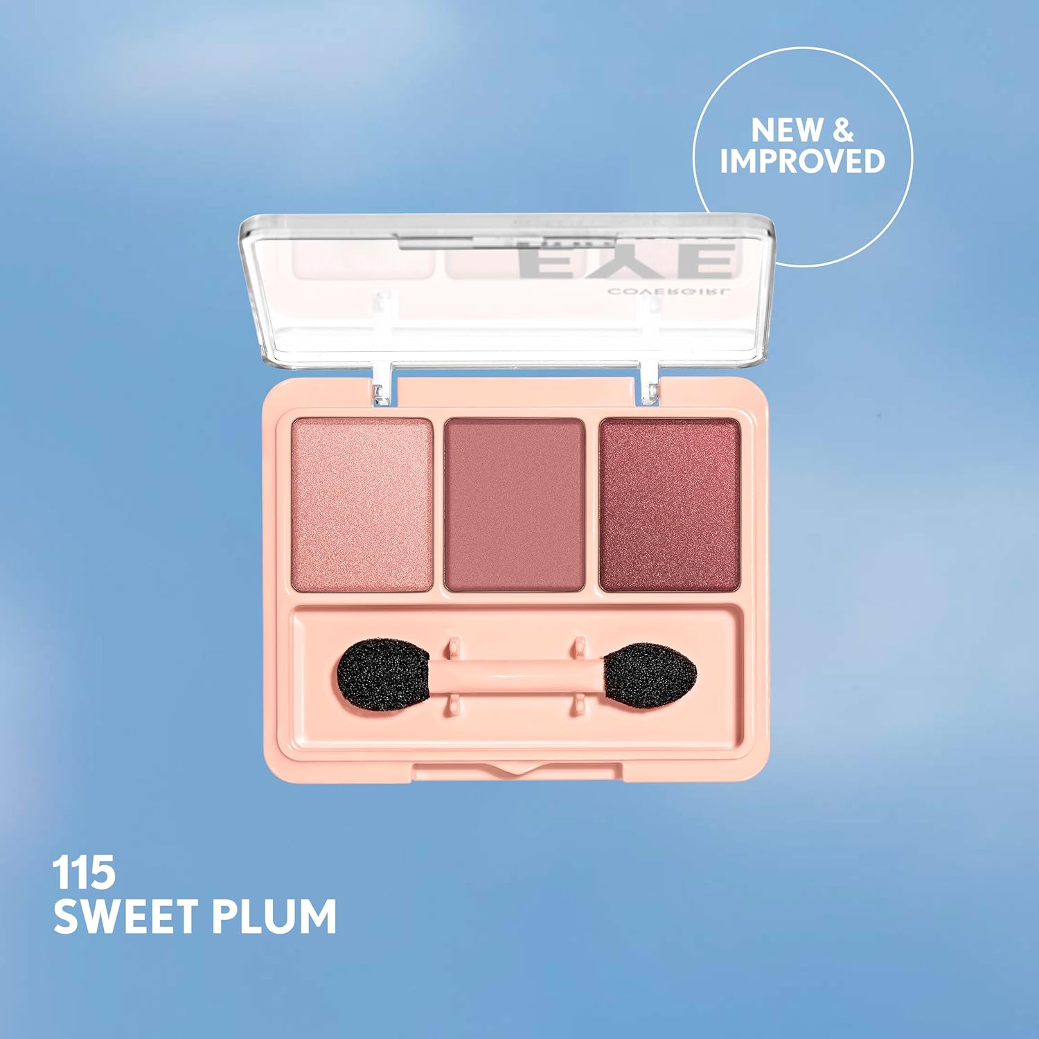 Covergirl Eye Enhancer, Sweet TLum, Eyeshadow Trio, Easy to Wear, Clean & Vegan, Talc-Free, Matte & Shimmer Finishes, Smudge-Proof, 0.14oz