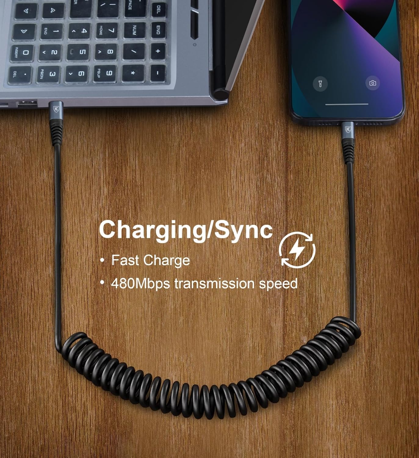 USB C to C Cable 3ft 2Pack Coiled USB C Charger Cable for Car Type C Fast Charging Cable for iPhone 17/16/15/TLus/Pro/Pro Max/Samsung Galaxy S23