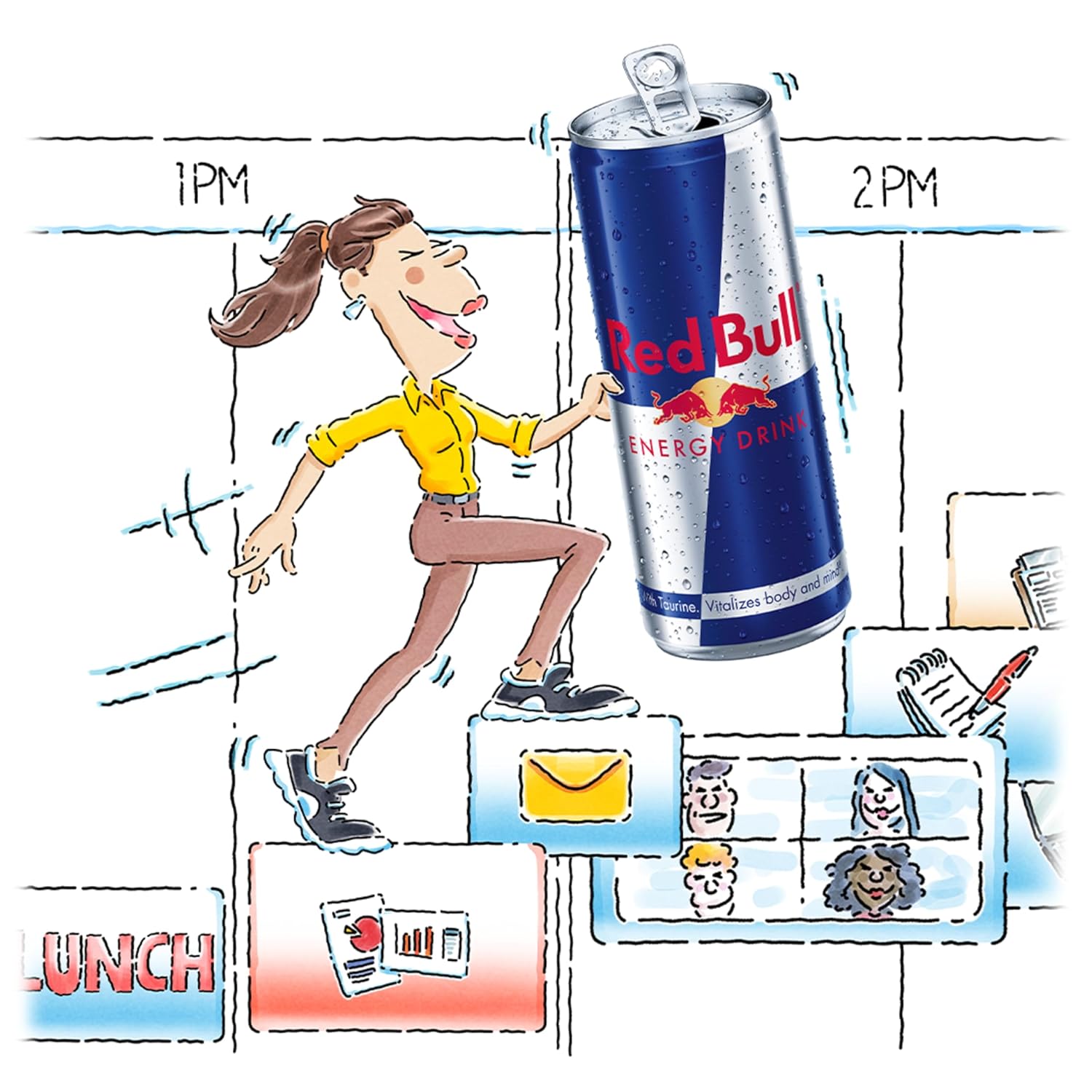 Red Bull Energy Drink with 80mg Caffeine TLus Taurine & B Vitamins, 8.4 Fl Oz, Pack of 24 Cans