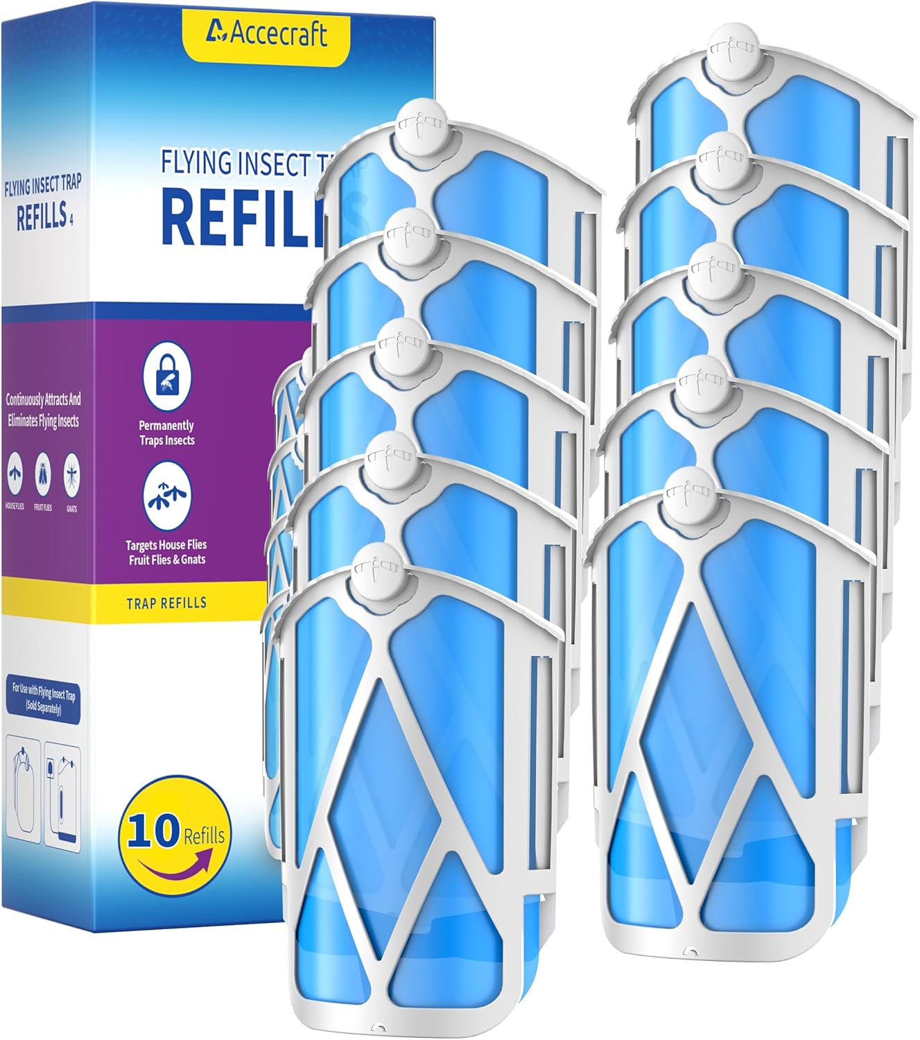 10 Pack Refill Cartridges, 2025 Upgraded High-Stick Refills, Compatible with Indoor Light M364 & Max, Easy to ReTLace